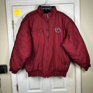 Vintage 90’s Large Logo Athletics Gamecock Football Ski Type Puffer Jacket Warm - Picture 1 of 5