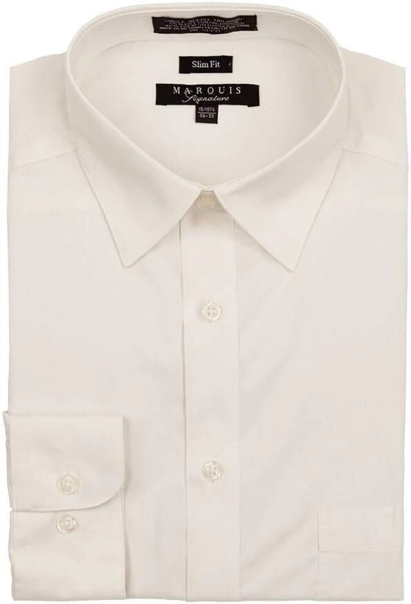 Camisa de vestir básica ajustada Marquis para hombre Foto 1 de 1