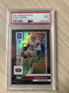 2022 Panini Donruss Optic Deebo Samuel #172 Black ONE OF ONE PSA 9 1/1 49ers - Picture 1 of 3