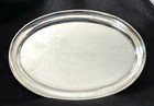 Georg Jensen Hand Hammered Oval Sterling Silver Tray #223A Excellent Condition