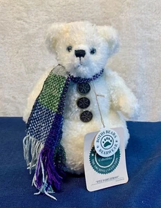 Vtg 1990 Boyds Bears & Friends 7” Fitz Farklefrost Snowman White Bear 91360 NWT - Picture 1 of 7