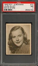 1948 R701-9 Bowman Movie Stars #10 Laura Elliot PSA 7