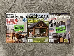 3 The Family Handyman Magazine Lot Issues June July September 2019 DIY - Picture 1 of 1