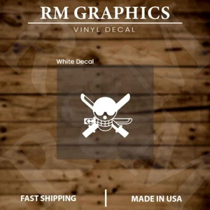 One Piece | Jolly Roger | Zoro Pirate | Anime | Adesivo decalcomania vinile - Foto 1 di 6