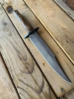 Заказ ручной работы из высокоуглеродистой стали Bowie нож накладной монтаж охотничий нож для выживания - Изображение 1 из 3