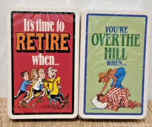 Es hora de retirarse al jugar a las cartas dos barajas cartas selladas tu Over the Hill - Imagen 1 de 2