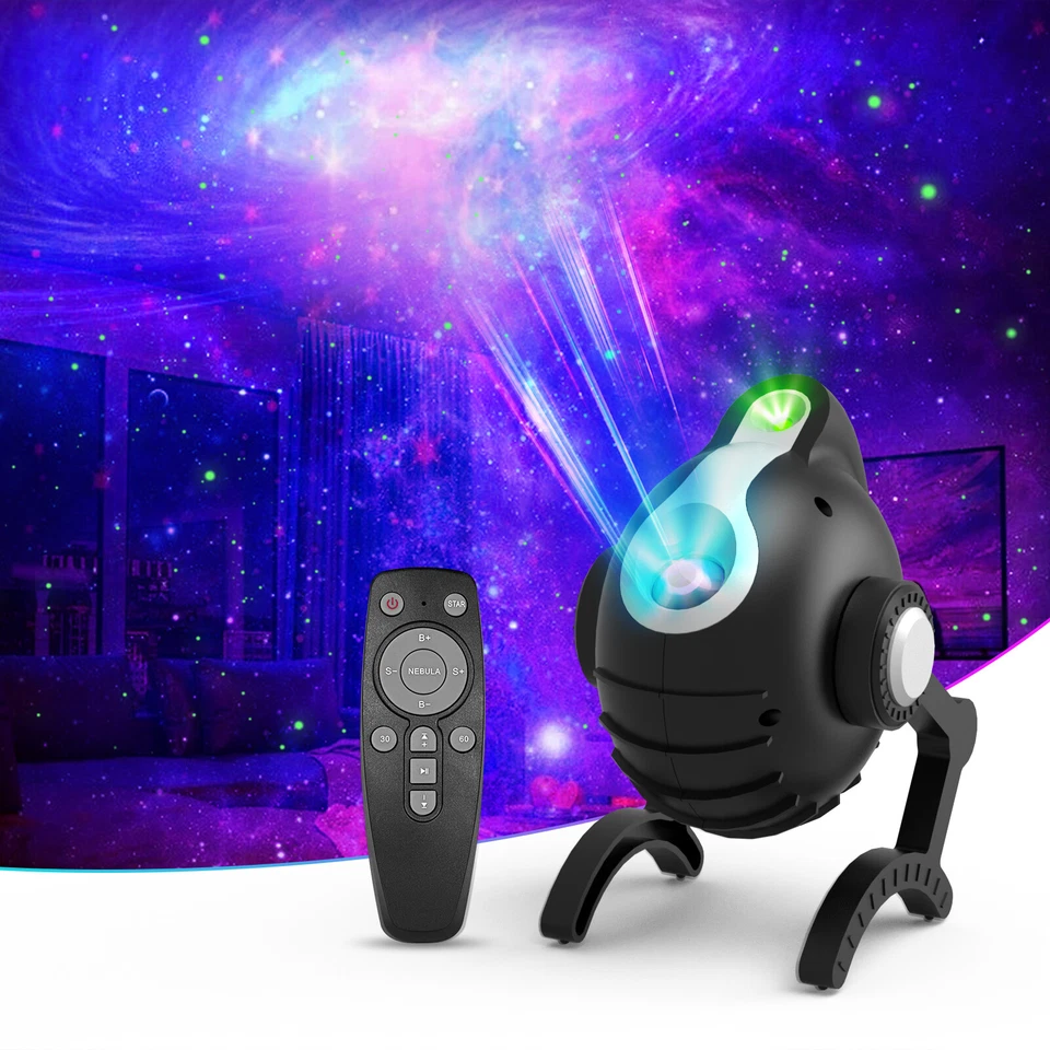 ‎YONHUIZI LED Galaxy Projector Starry Night Light Sky Star Party Lamp Planetarium Room US