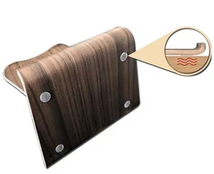 Universal Solid Walnut Wood Wooden Desktop Stand Mount Holder for iPad Tablet PC - Picture 1 of 4
