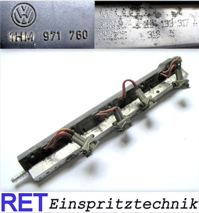 Einspritzleiste 1HM133327A mit Kabelsatz 1HM971760 VW Golf 3 Mexico original - Bild 1 von 3