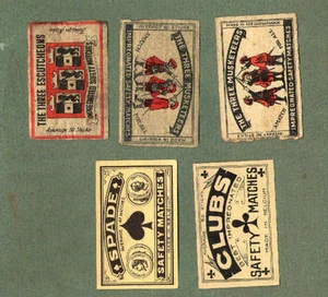 VERY OLD Belgium match box labels Belgian matchbox #989 - Picture 1 of 1