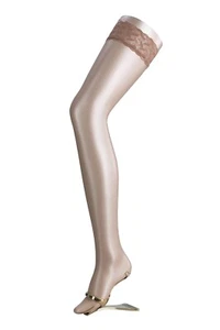 Falke Womens Shelina 12 Denier Ultra Transparent Hold Ups With Shimmer Pack of 1 - Picture 1 of 8