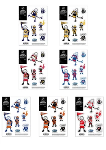 Neu NHL Hockey offiziell lizenziert 6-teilig Pick Your Team kleine Familie Aufkleber Set - Bild 1 von 8