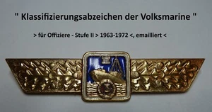 " Offiziers Klassifizierungsabzeichen Stufe II "  Volksmarine der DDR 1963 - 72 - Bild 1 von 2