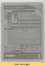 2004-05 Topps Total Printing Plate Black Backs 1/1 George Lynch #276 READ 7ez
