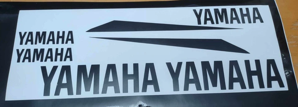 GENUINE YAMAHA FRONT Warrior 350 DECAL REFRESHER KIT !SALE! YAMAHA STICKER BLACK Foto 1 de 1