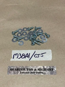 Windshield to Cowl Seal Mounting Hardware Set Fits Willys M38A1 CJ5 CJ6 jeep - Picture 1 of 3