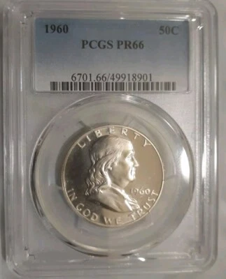 1960 50c Franklin Half Proof PCGS PR 66 - Image 1 of 4