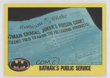 1989 O-Pee-Chee Batman Batman's Public Service #248 0y5