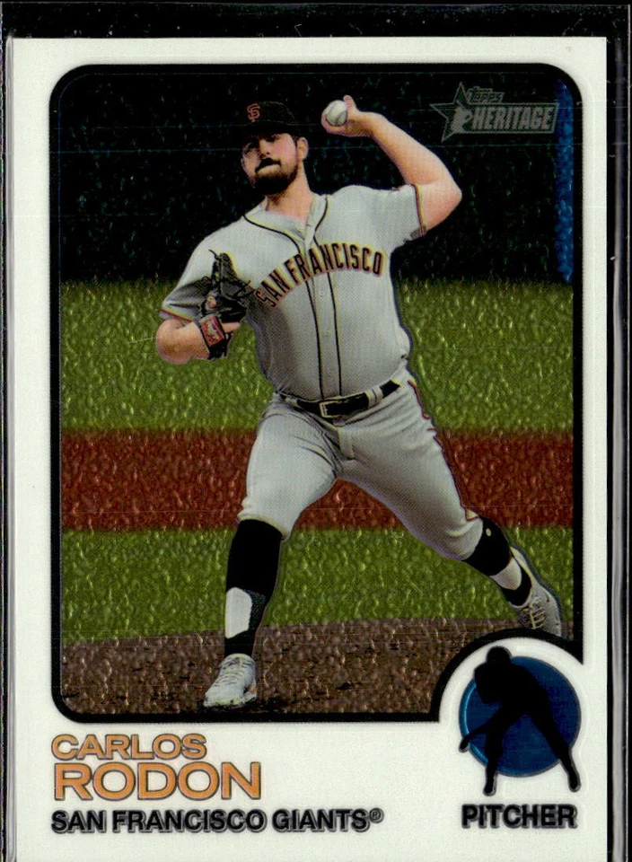 2022 Topps Heritage /999 Carlos Rodon San Francisco Giants #678 - Image 1 of 2