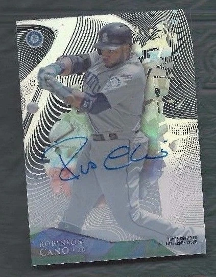 2014 Topps High Tek autographed baseball card Robinson Cano, Seattle Mariners - Image 1 of 1