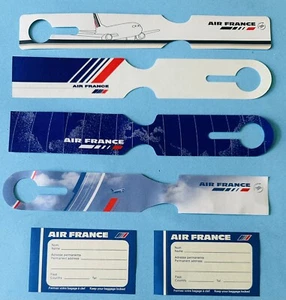 Air France Baggage Tags and Labels Mint 80's 90's and More Vintage - Picture 1 of 5