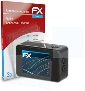 atFoliX 3x Película Protectora para Rollei Actioncam 11S Plus transparente - Imagen 1 de 9