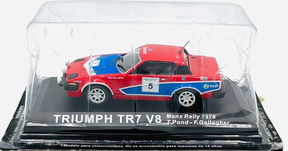 EBOND Modellino Triumph TR7 V8 Manx Rally 1978 T.Pond F.Gallagher - 1:43 - 0524 - Immagine 1 di 1