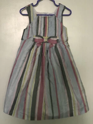 Girls Gymboree Sleeveless Colorful Striped Rainbow Dress, Size 4 - Image 1 of 4