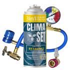 ClimaSet 3in1 R134a pour la climatisation automobile avec tuyau et adaptateur