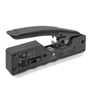 Crimpzange Rj45 RJ11 Netzwerk Zange Lan Kabel für RJ Stecker Cat7 Cat6A Cat5e - Bild 1 von 7