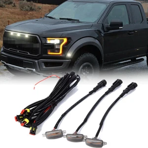 Smoked Front Hood Bumper LED Grille Light For Chevy Silverado/ Tahoe/ Suburban - Bild 1 von 12