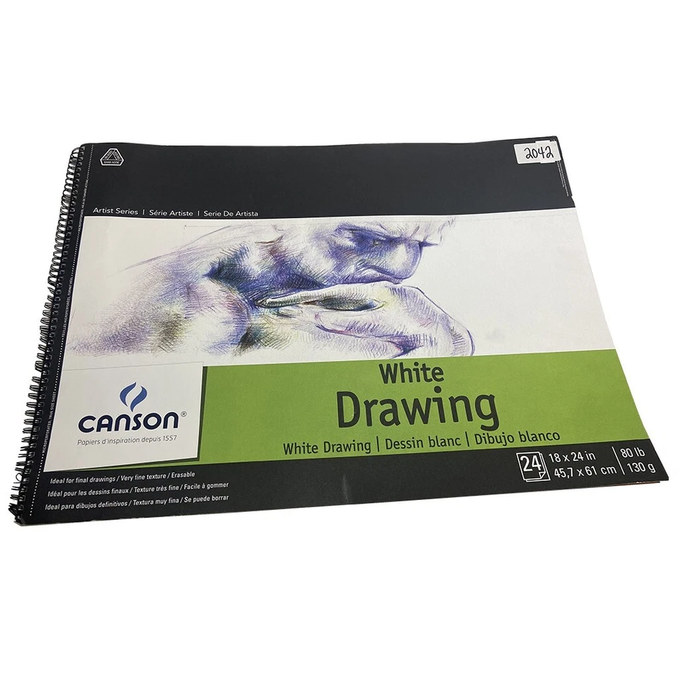 Papel de dibujo Canson Artist Series, almohadilla encuadernada, 18x24 pulgadas, 24 hojas (80 lb Foto 1 de 1