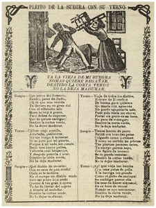 3224.Mexican Poetry Poster.Yerno y Suegra Fight.Funny.Home interior design decor - Picture 1 of 1