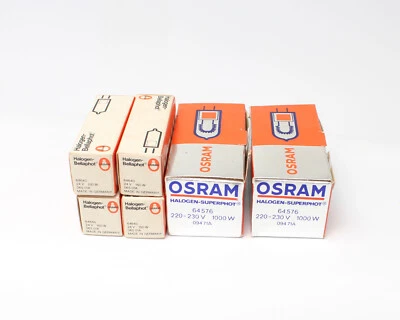 6 x OSRAM  Halogen Lampen,  24V, 150 W, 06501A,  220-230V OVP Nr.1886 - Bild 1 von 3