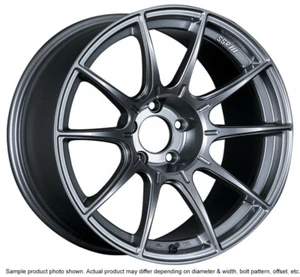SSR GTX01 18x9.5 5x114.3 22mm Offset Dark Silver Wheel Evo 8 9 X / G35 / 350z / - Picture 1 of 1