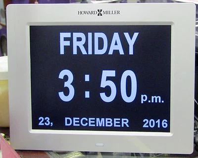 625-632 NEW HOWARD MILLER TABLE/WALL DIGITAL CLOCK CALLED "MEMORY"   - Image 1 of 3