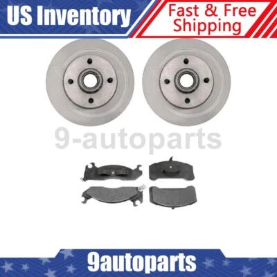 Rotor de freno delantero y cubo pastillas de freno de cerámica para Ford Fairmont 1983 Foto 1 de 4