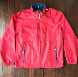Chaqueta Rompevientos Woolrich De Colección con Capucha Roja Para Hombre Cremallera Nailon Talla Mediana - Imagen 1 de 12