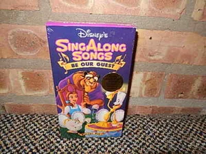 Disney Sing Along Songs Number 10 BE OUR GUEST VHS 1992 New Sealed STICKER BEAST - Picture 1 of 10