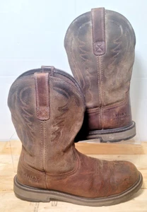 Ariat Groundbreaker Steel Toe Work 10014241 SZ 9.5 EE Cowboy Boot Wide Safety - Picture 1 of 22