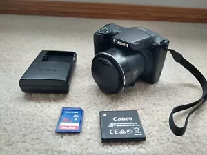 Canon PowerShot SX400 IS 16MP HD Digital Camera 30x Optical Zoom - Black - Picture 1 of 8