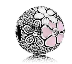 Sterlingsilber 925 Schmuck Anhänger funkelnder Blumen Blüten Clip Charm #8 - Bild 1 von 1