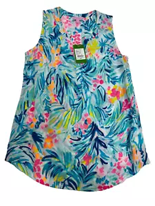 Lily Pulitzer Stacy Sleeveless Top Serene Blue Tippy Top NWT Size XS Women's - Picture 1 of 8