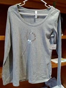 Bloomies Women's Intimate Night Shirt, Heather Gray ,SMALL - Picture 1 of 9