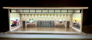 NEW Porsche Classic Theme FOR Hot Wheels 1:64 Model Diorama Garage LED Lighting! - Picture 1 of 3