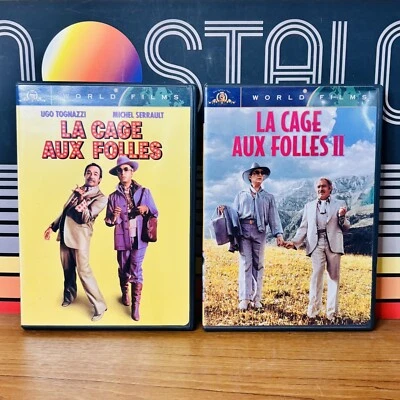 La Cage Aux Folles & La Cage Aux Folles II DVD Lot MGM World Films - Image 1 of 4