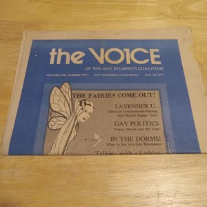 The Voice Of The Gay Students Coalition Vol 1 No 2 May 16 1974 SF CA NewsprintVG - Bild 1 von 4