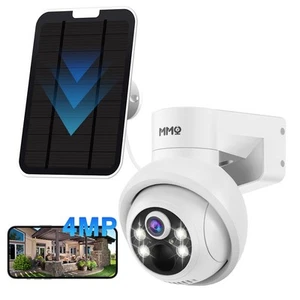 Solar Security Cameras Wireless Outdoor, 4MP PTZ Powered Security Cameras for... - Bild 1 von 9