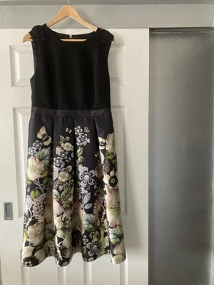 Ted Baker Black/ Multi Gem Gardens Special Occasion Dress  Size 5 - Image 1 of 4