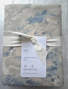 Pottery Barn King Jardín Toile 1-Sham 36" x 20" azul multicolor - Imagen 1 de 2